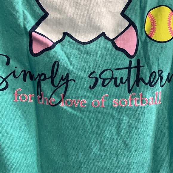 Simply Southern Short Sleeve Softball Graphic Tee Womens Small - Picture 7 of 8